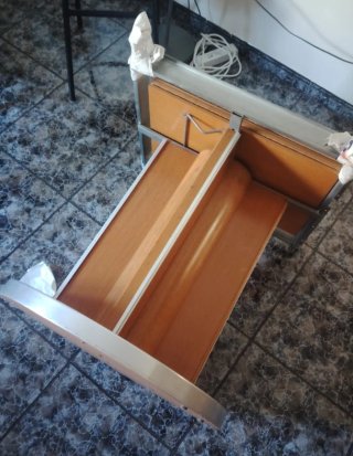 Mesa de comedor extensible madera y metal