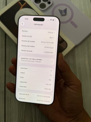 iPhone 16 Pro Max APPLE CARE+ FACTURA APPLE STORE