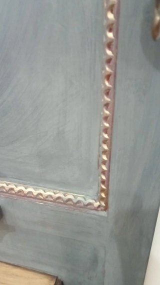 Mueble de entrada Vintage madera y metal