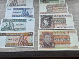 Billetes de Birmania Colección