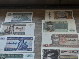 Billetes de Birmania Colección