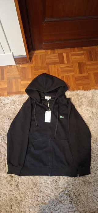 Chaqueta Lacoste Negra con Capucha Talla M