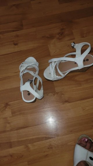 Sandalias blancas mujer talla 38