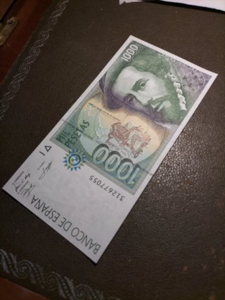 Billete 1000 pesetas 12-10-92 nuevo sin uso