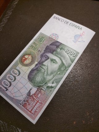 Billete 1000 pesetas 12-10-92 nuevo sin uso