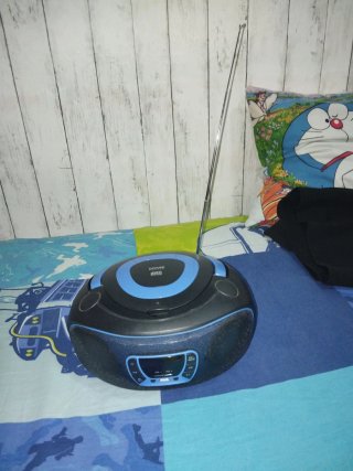 Radio CD Denver Electronics Negra/Azul