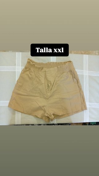 Pantalón corto beige talla XXL