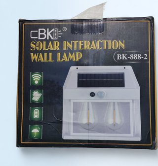 Lámpara Solar Pared CBK BK-888-2