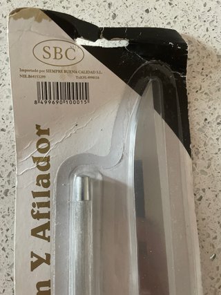 Cuchillo Jamonero y Afilador SBC 20cm