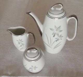 Juego café vintage 27 piezas porcelana