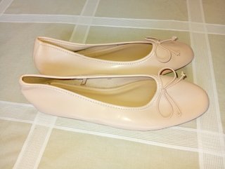 Zapatos planos rosa palo talla 40