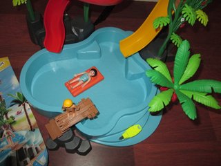 Parque Acuático Playmobil con Toboganes