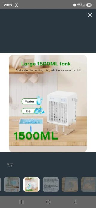 Ventilatore Raffrescatore Bianco