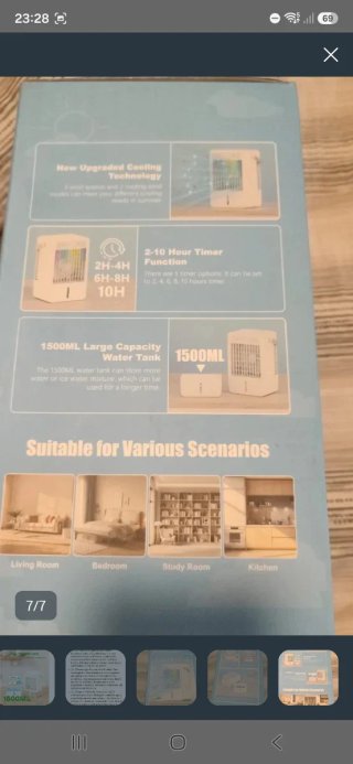 Ventilatore Raffrescatore Bianco