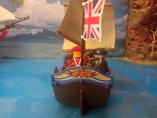 Barco Bergantín Marina Inglesa Playmobil