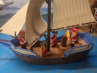 Barco Bergantín Marina Inglesa Playmobil