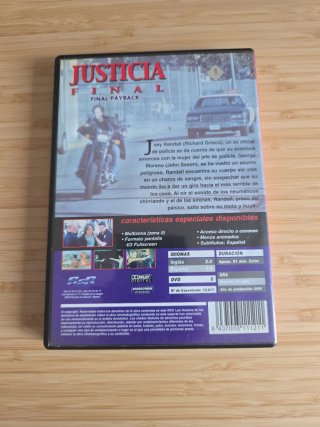 DVD Justicia Final