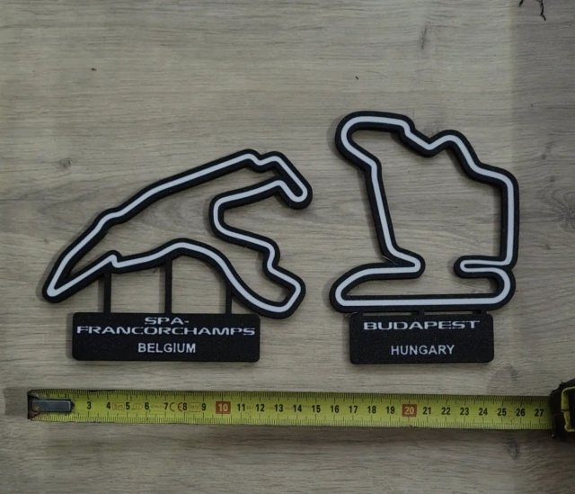 Circuitos F1 2024 - Réplica Decorativa