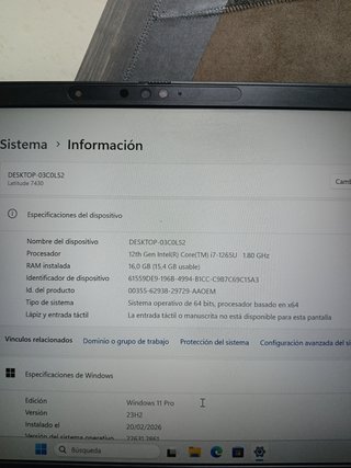 Ordenador Dell Latitude 7430 + Docking Station