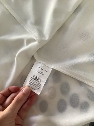 Falda de lunares Bienvestir talla 44 – blanca