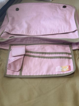 Mochila/Bandolera Roxy Rosa y Beige
