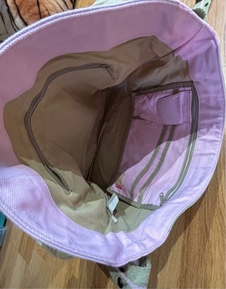 Mochila/Bandolera Roxy Rosa y Beige