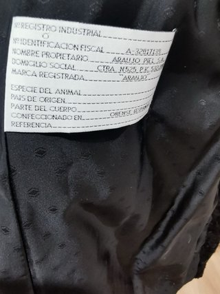 Abrigo de astracán negro