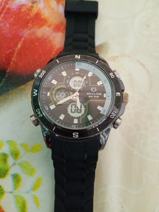 Orologio Skyline Nero e Argento