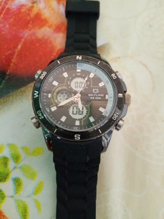 Orologio Skyline Nero e Argento