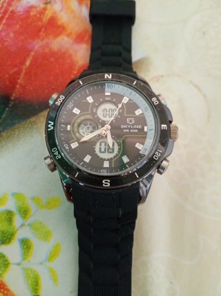 Orologio Skyline Nero e Argento