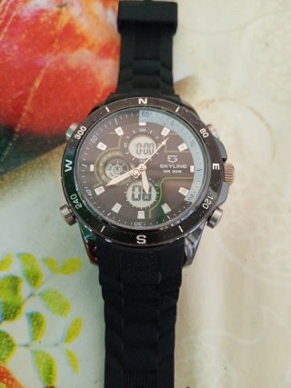 Orologio Skyline Nero e Argento