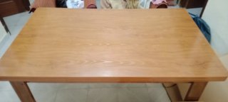 Mesa de comedor extensible de madera