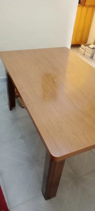 Mesa de comedor extensible de madera
