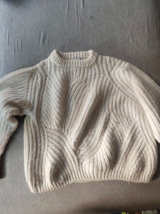 Jersey de punto blanco