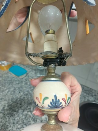 Lámpara de cerámica artesanal