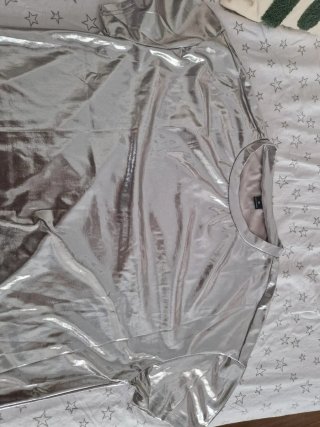 Vestido plateado Shein Talla M sin usar