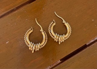 Pendientes aro Balzac Paris dorados
