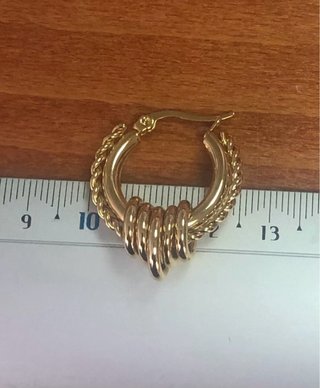 Pendientes aro Balzac Paris dorados