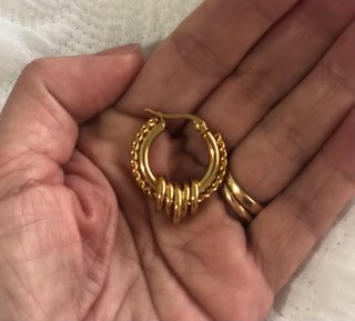 Pendientes aro Balzac Paris dorados