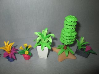 Lote Playmobil Plantas y Macetas