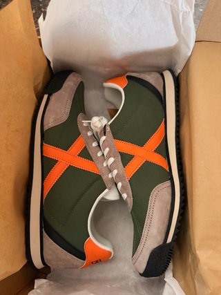 Zapatillas Munich Verdes y Naranjas Nuevas