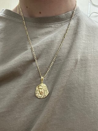 Cadena y colgante oro 18k estilo Cartier