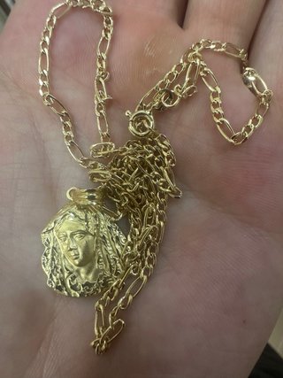 Cadena y colgante oro 18k estilo Cartier
