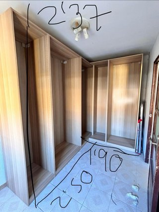 Armario modular L madera