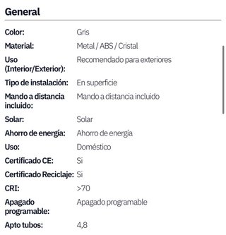 FAROLA LED SOLAR