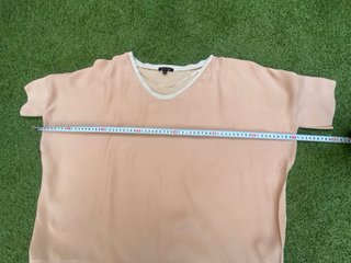 Blusa camel manga corta Massimo Dutti Talla Única
