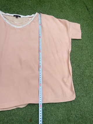 Blusa camel manga corta Massimo Dutti Talla Única