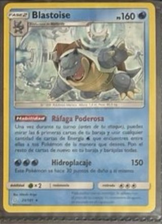 Carta Pokémon Blastoise Union de Aliados