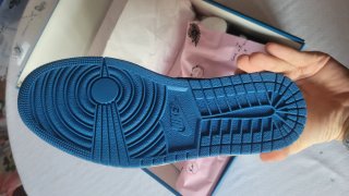 Nike Air Jordan 1 High Blu/Bianco Taglia 43