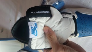 Nike Air Jordan 1 High Blu/Bianco Taglia 43